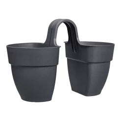Elho Balkonbak Vibia Campana Twin 21cm - Antraciet