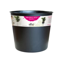 Plantencontainer Elho Brussels Diamond Hoog 32cm - Living Black