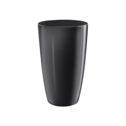 Bloempot Elho Brussels Diamond Rond Hoog 32cm - Metallic Zwart