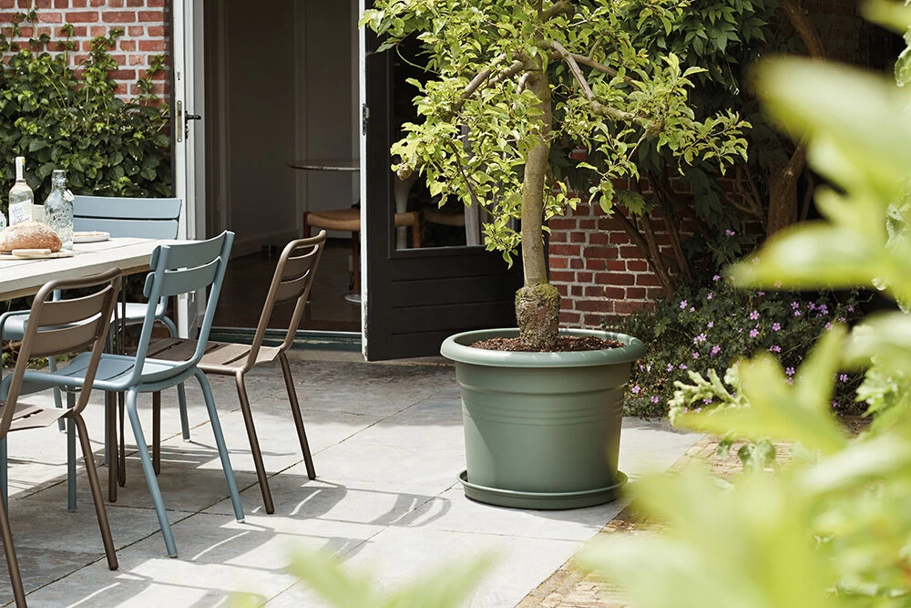 Bloempot Elho Green Basics Cilinder 80cm - Bladgroen 4 Bloempot Elho Green Basics Cilinder 80cm - Bladgroen - Afbeelding 2