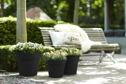 Bloempot Elho Green Basics Top Planter 47cm - Living Black -Huisdecoratie green basics top planter 47cm bloempot living black 7 13
