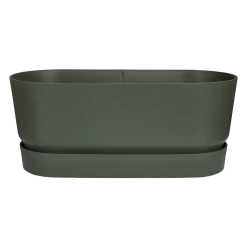 Bloembak Elho Greenville Terrace 60cm - Met Wielen - Bladgroen