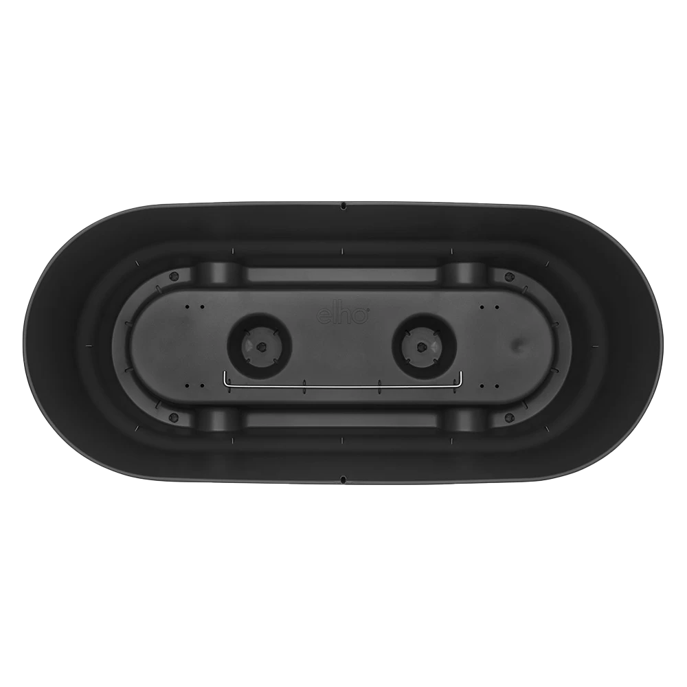 Bloembak Elho Greenville Terrace 60cm - Met Wielen - Living Black 5 Bloembak Elho Greenville Terrace 60cm - Met Wielen - Living Black - Afbeelding 3