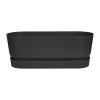 Bloembak Elho Greenville Terrace Long 50cm - Met Wielen - Living Black -Huisdecoratie greenville trough long 50 plantenbak living black 1 7