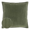 Unique Living Sierkussen Janna - 45x45cm - Deep Green -Huisdecoratie unique living sierkussen janna 45x45cm deep green polyester 1 1