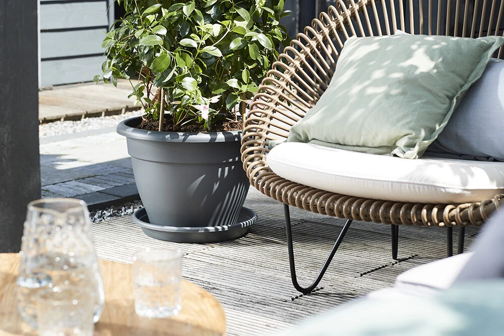 Plantenschotel Elho Universeel Rond 48cm - Antraciet 5 Plantenschotel Elho Universeel Rond 48cm - Antraciet - Afbeelding 3