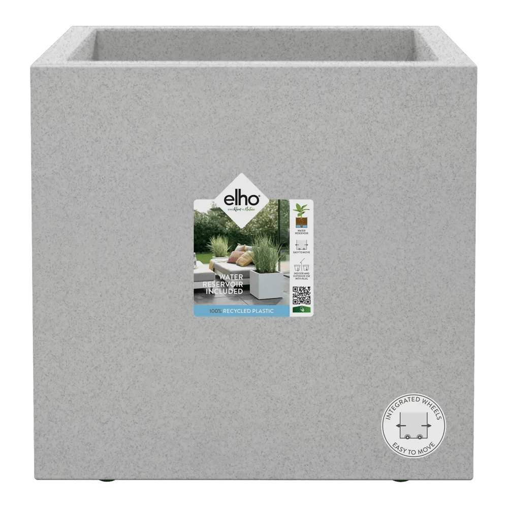 Elho Vivo Next Vierkant Wielen 30cm - Warm Grijs 7 Elho Vivo Next Vierkant Wielen 30cm - Warm Grijs - Afbeelding 5