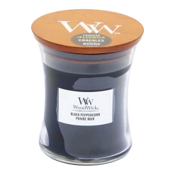 Woodwick Black Peppercorn Medium Candle - Geurkaars