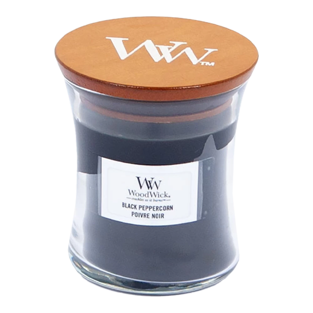 Woodwick Black Peppercorn Mini Candle - Geurkaars