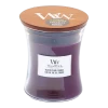 Woodwick Black Plum Cognac Medium Candle - Geurkaars -Huisdecoratie woodwick black plum cognac medium geurskaars 1 5