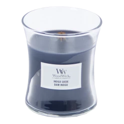 Woodwick Indigo Suede Mini Candle -Huisdecoratie woodwick indigo suede mini candle 2 1