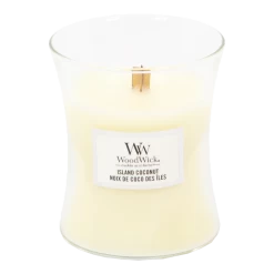 Woodwick Island Coconut Medium Candle - Geurkaars 5 Woodwick Island Coconut Medium Candle - Geurkaars -Huisdecoratie woodwick island coconut medium candle geurskaars 2 3