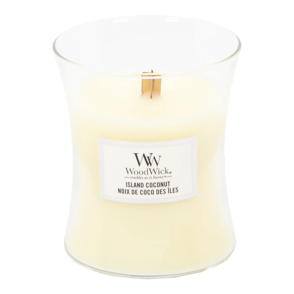 Woodwick Island Coconut Medium Candle - Geurkaars 4 Woodwick Island Coconut Medium Candle - Geurkaars - Afbeelding 2