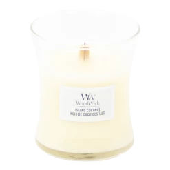 Woodwick Island Coconut Mini Candle - Geurkaars -Huisdecoratie woodwick island coconut mini candle geurskaars 2 1