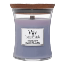Woodwick Lavender Spa Medium Candle - Geurkaars