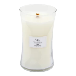 Woodwick Linen Large Candle - Geurkaars -Huisdecoratie woodwick linen large candle geurskaars 2 7