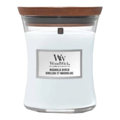 Woodwick Magnolia Birch Medium Candle - Geurkaars