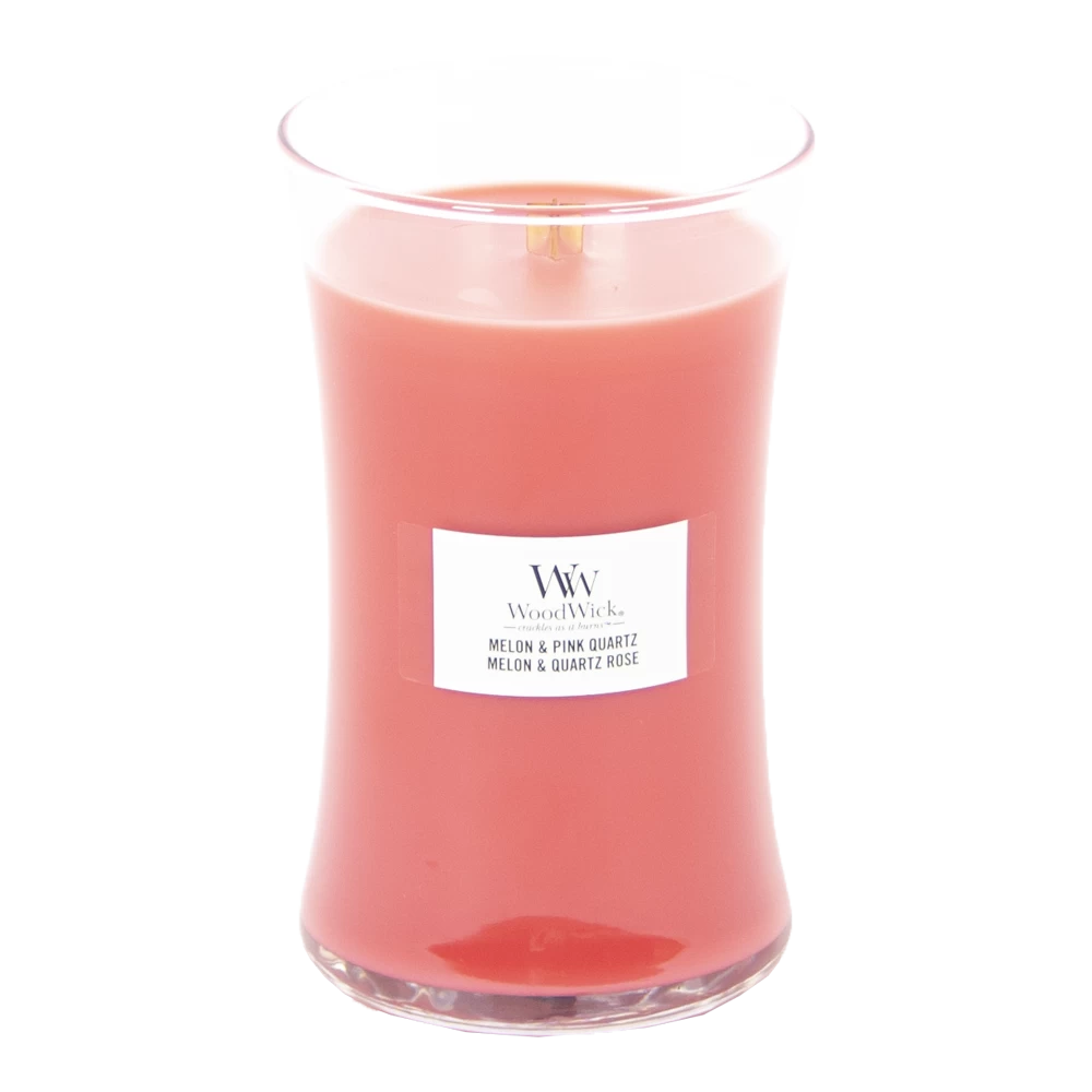 Woodwick Melon & Pink Quartz Large Candle - Geurkaars 4 Woodwick Melon & Pink Quartz Large Candle - Geurkaars - Afbeelding 2