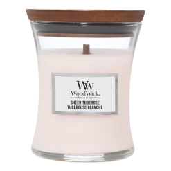 Woodwick Sheer Tuberose Medium Candle - Geurkaars