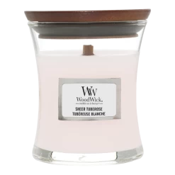 Woodwick Sheer Tuberose Mini Candle - Geurkaars