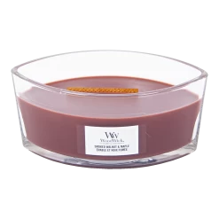 Woodwick Smoked Walnut & Maple Ellipse Candle - Geurkaars -Huisdecoratie woodwick smoked walnut maple ellipse candle geurkaars 2