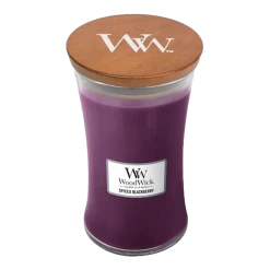 Woodwick Spiced Blackberry Large Candle - Geurkaars