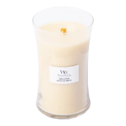 Woodwick Vanilla Bean Large Candle - Geurkaars -Huisdecoratie woodwick vanilla bean large candle geurskaars 2