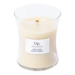Woodwick Vanilla Bean Medium Candle - Geurkaars -Huisdecoratie woodwick vanilla bean medium candle geurskaars 2