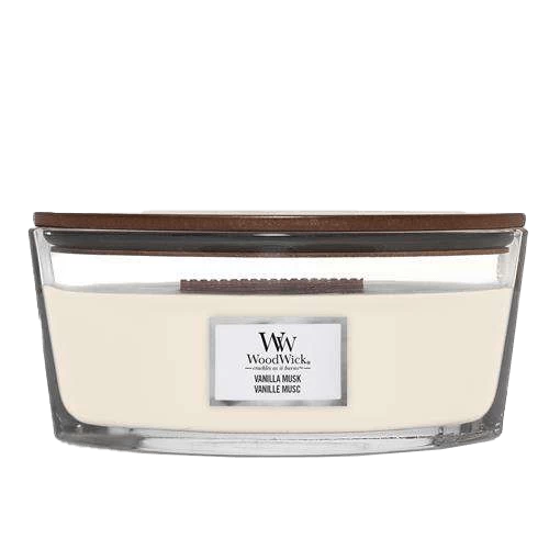 Woodwick Vanilla Musk Ellipse Candle - Geurkaars 3 Woodwick Vanilla Musk Ellipse Candle - Geurkaars