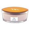 Woodwick Vanilla & Sea Salt Ellipse Candle - Geurkaars -Huisdecoratie woodwick vanilla sea salt l geurskaars 1 4