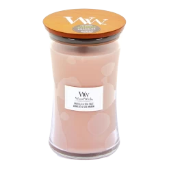 Woodwick Vanilla & Sea Salt Large Candle - Geurkaars