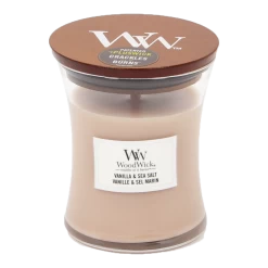 Woodwick Vanilla & Sea Salt Medium Candle - Geurkaars