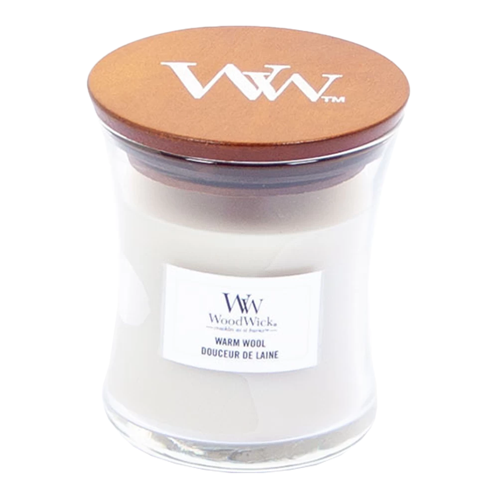 Woodwick Warm Wool Mini Candle - Geurkaars 3 Woodwick Warm Wool Mini Candle - Geurkaars
