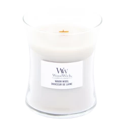 Woodwick Warm Wool Medium Candle - Geurkaars -Huisdecoratie woodwick warm wool medium candle geurskaars 2 4 1