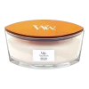 Woodwick White Teak Ellipse Candle - Geurkaars -Huisdecoratie woodwick white teak ellipse candle geurskaars 1 4