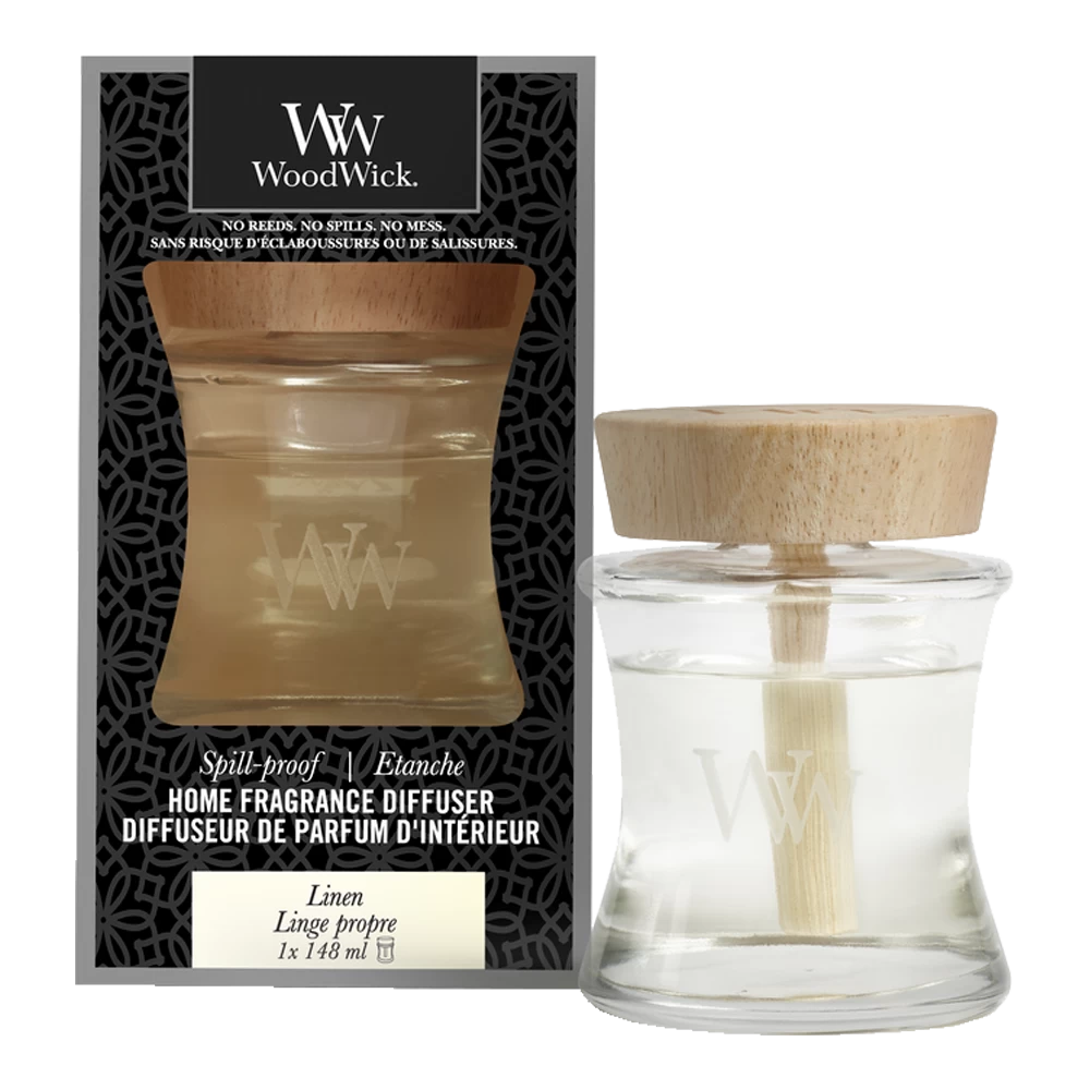 WoodWick WW Linen Home Fragrance Diffuser 3 WoodWick WW Linen Home Fragrance Diffuser