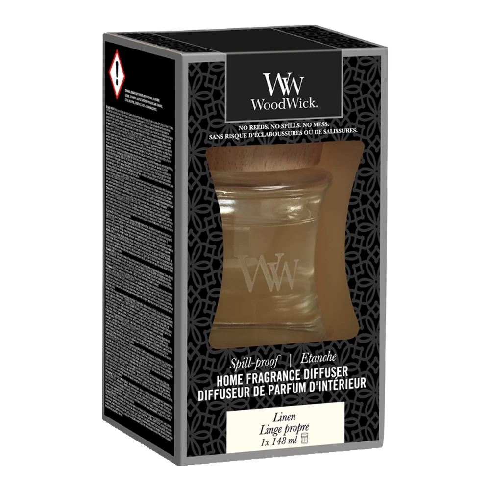 WoodWick WW Linen Home Fragrance Diffuser 4 WoodWick WW Linen Home Fragrance Diffuser - Afbeelding 2