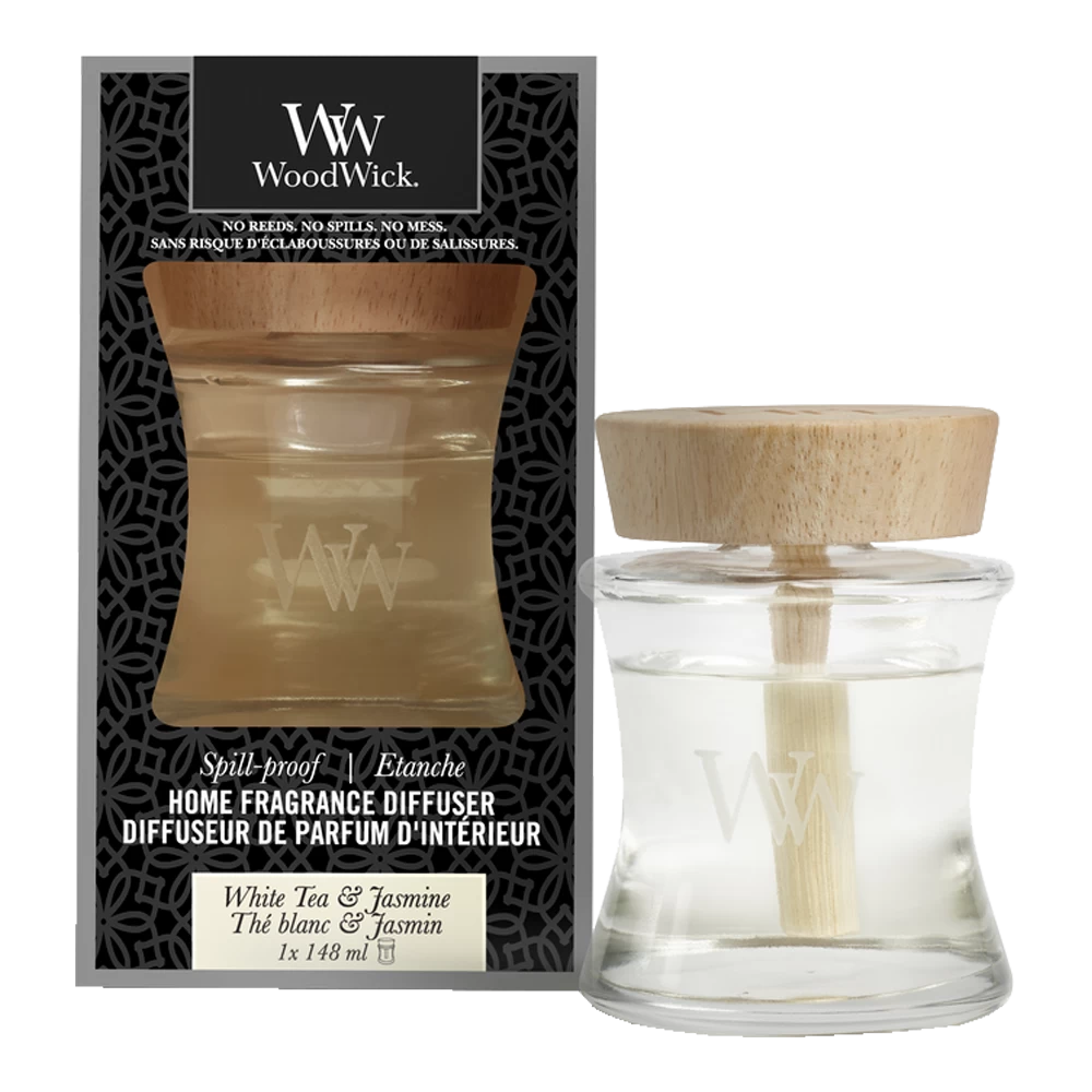 WoodWick WW White Tea & Jasmine Home Fragrance Diffuser 3 WoodWick WW White Tea & Jasmine Home Fragrance Diffuser